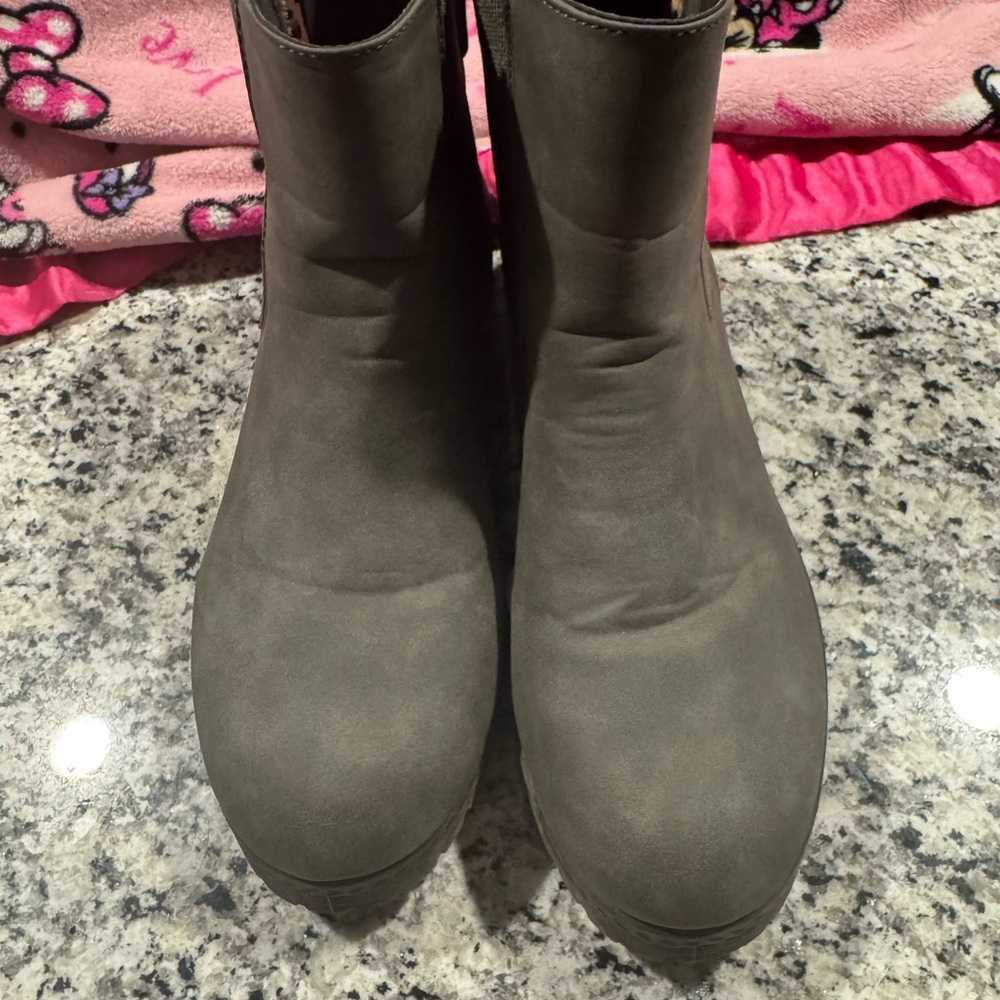 Maurices Charcoal Ankle Booties